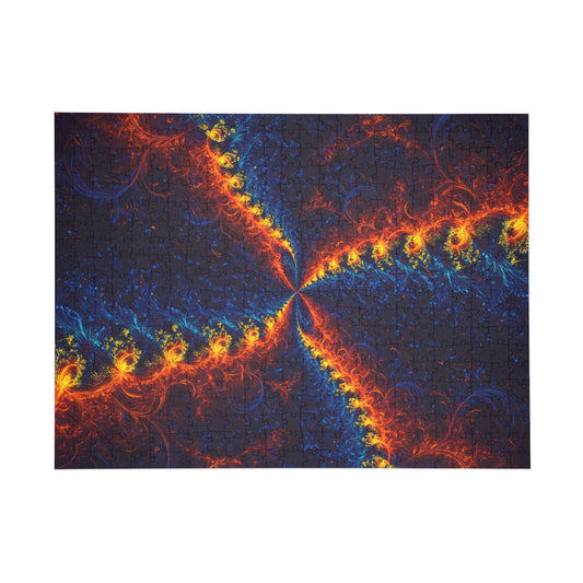 Vibrant Fractal Puzzle - 96, 252, 500, 1000-Piece Options - Perfect for Family Game Night and Gift Giving