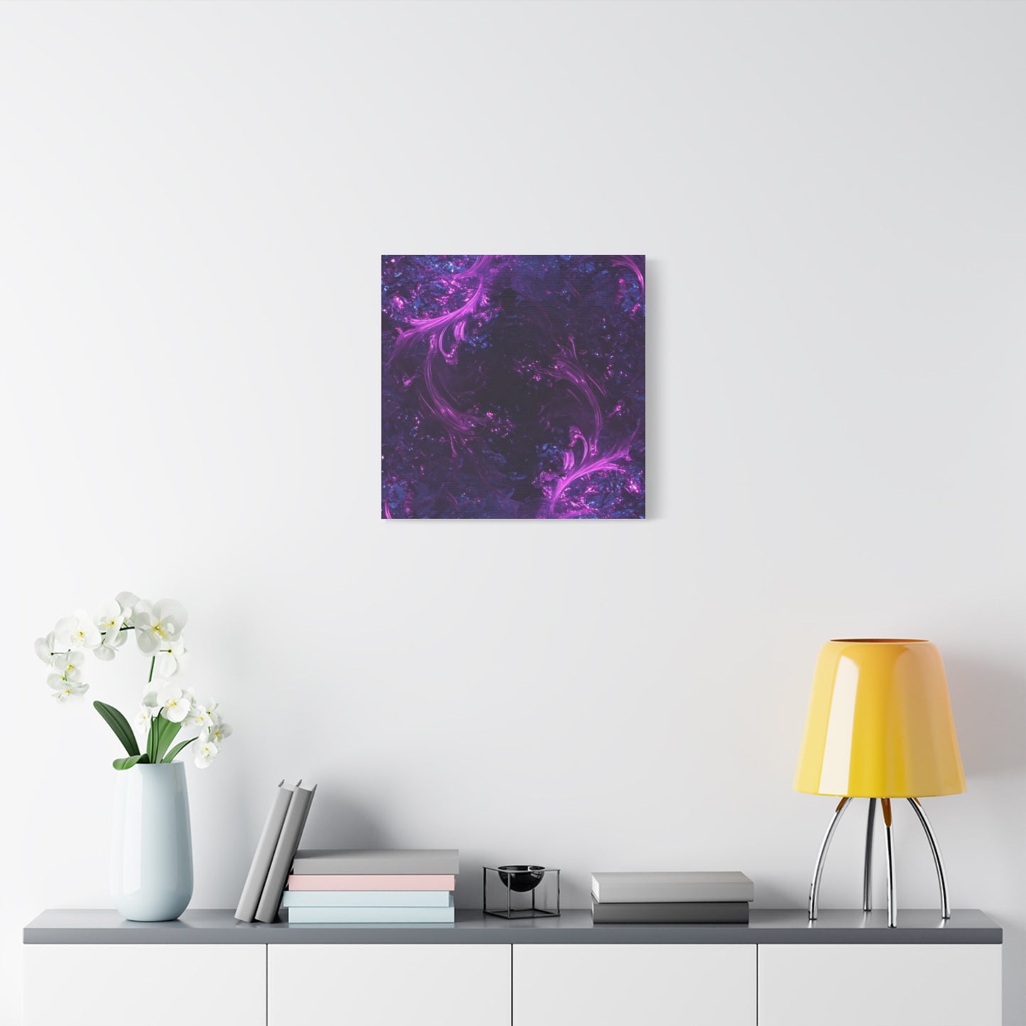 Abstract Purple Fractal Canvas Print - Artistic Wall Décor