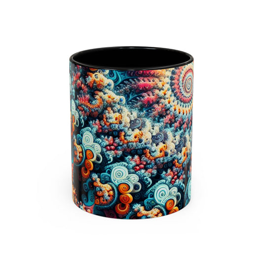 Colorful Fractal Coffee Mug - 11oz & 15oz - Perfect for Art Lovers