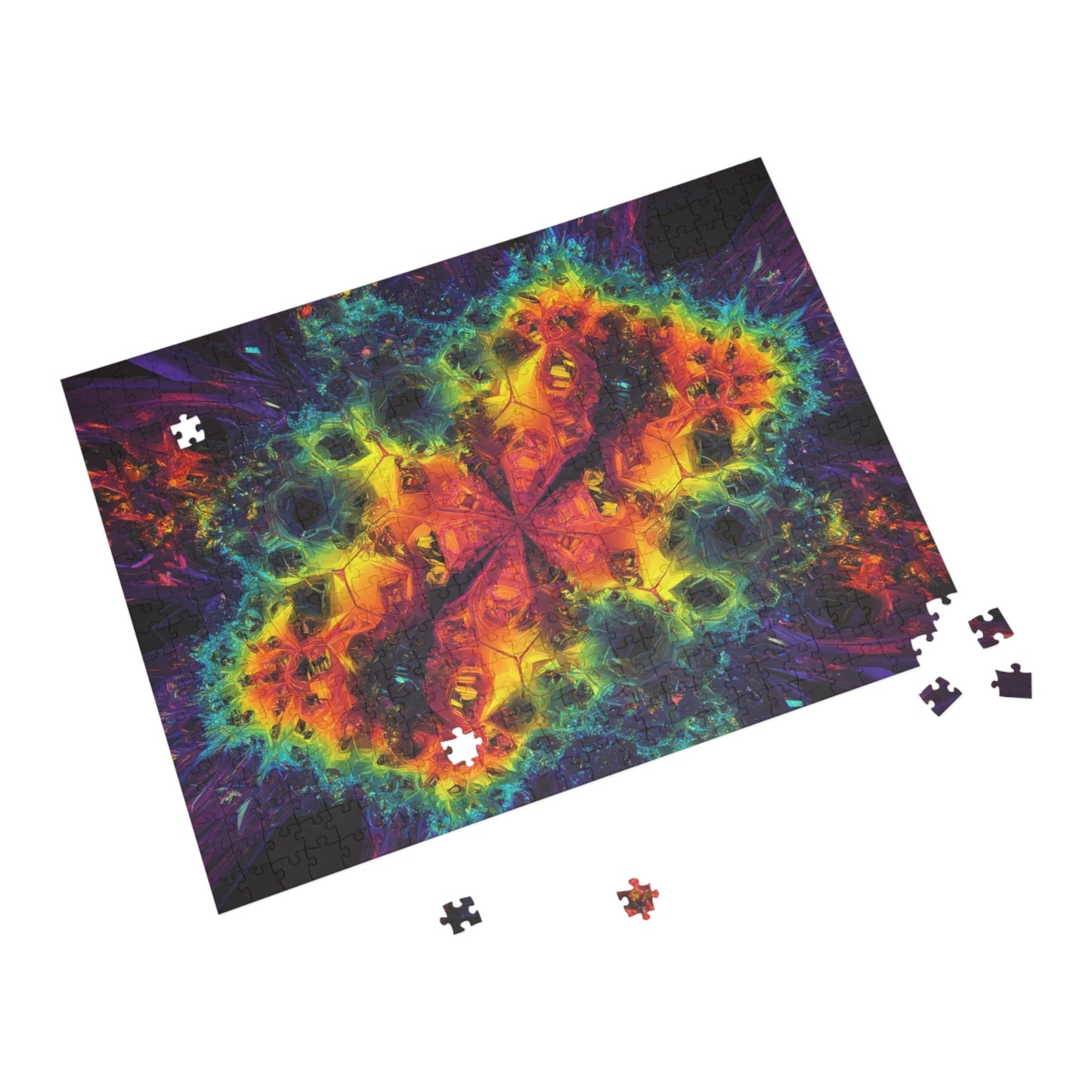 010 - Fractal Puzzle (96, 252, 500, 1000-Piece) - Fun Family Activity and Gift