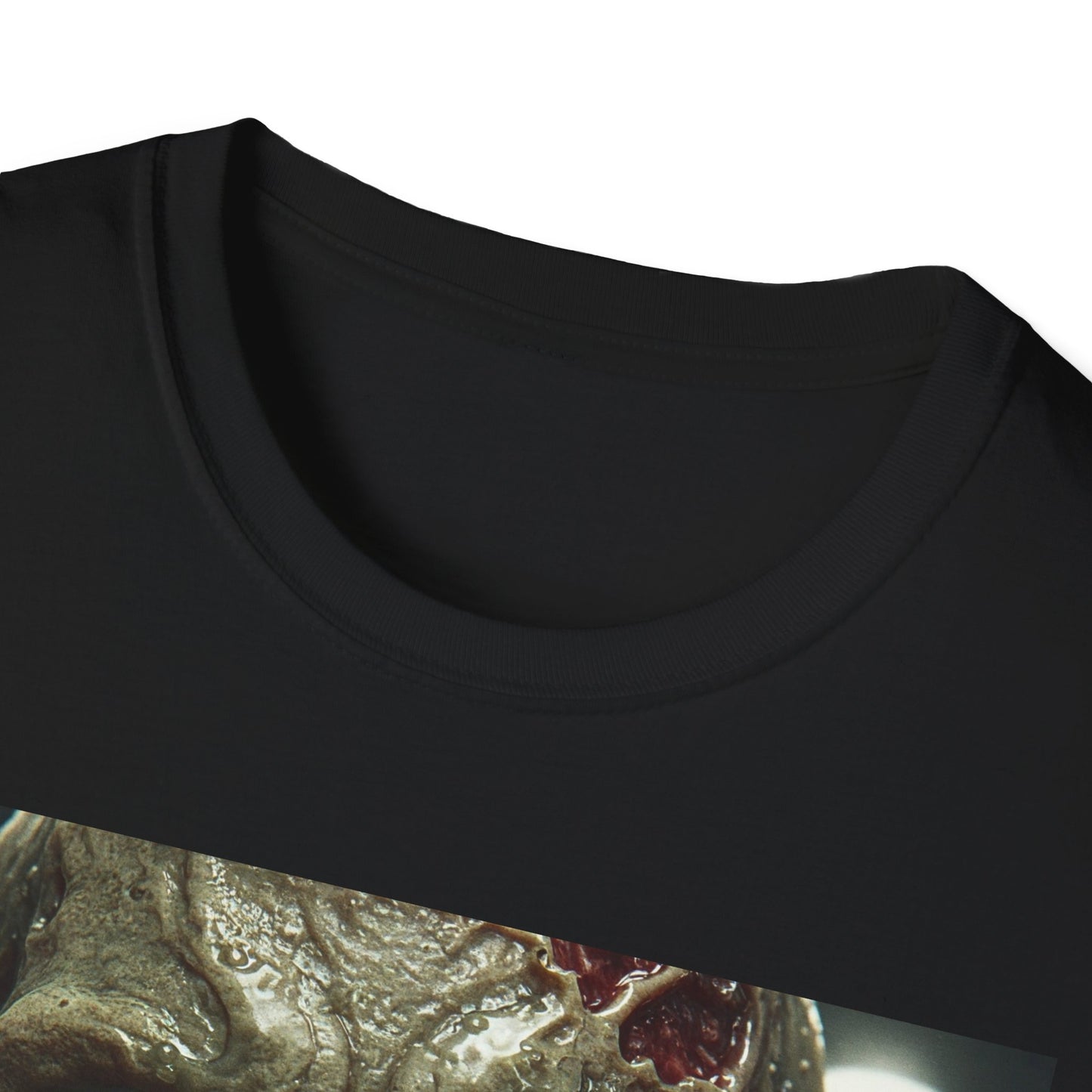 Apocalyptic Portrait Tee, bold, decaying zombie graphic