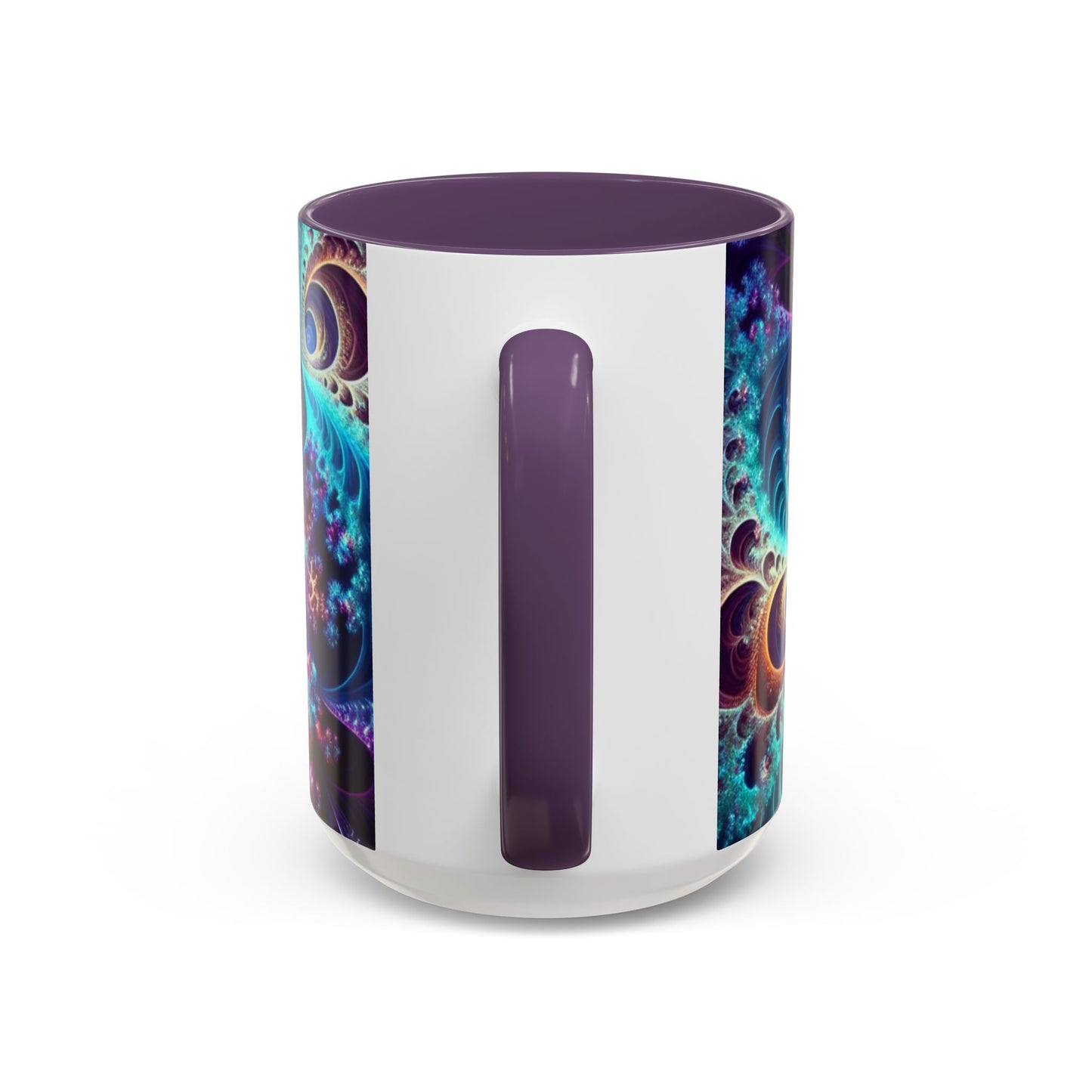 Colorful Spiral Accent Coffee Mug - 11 & 15oz