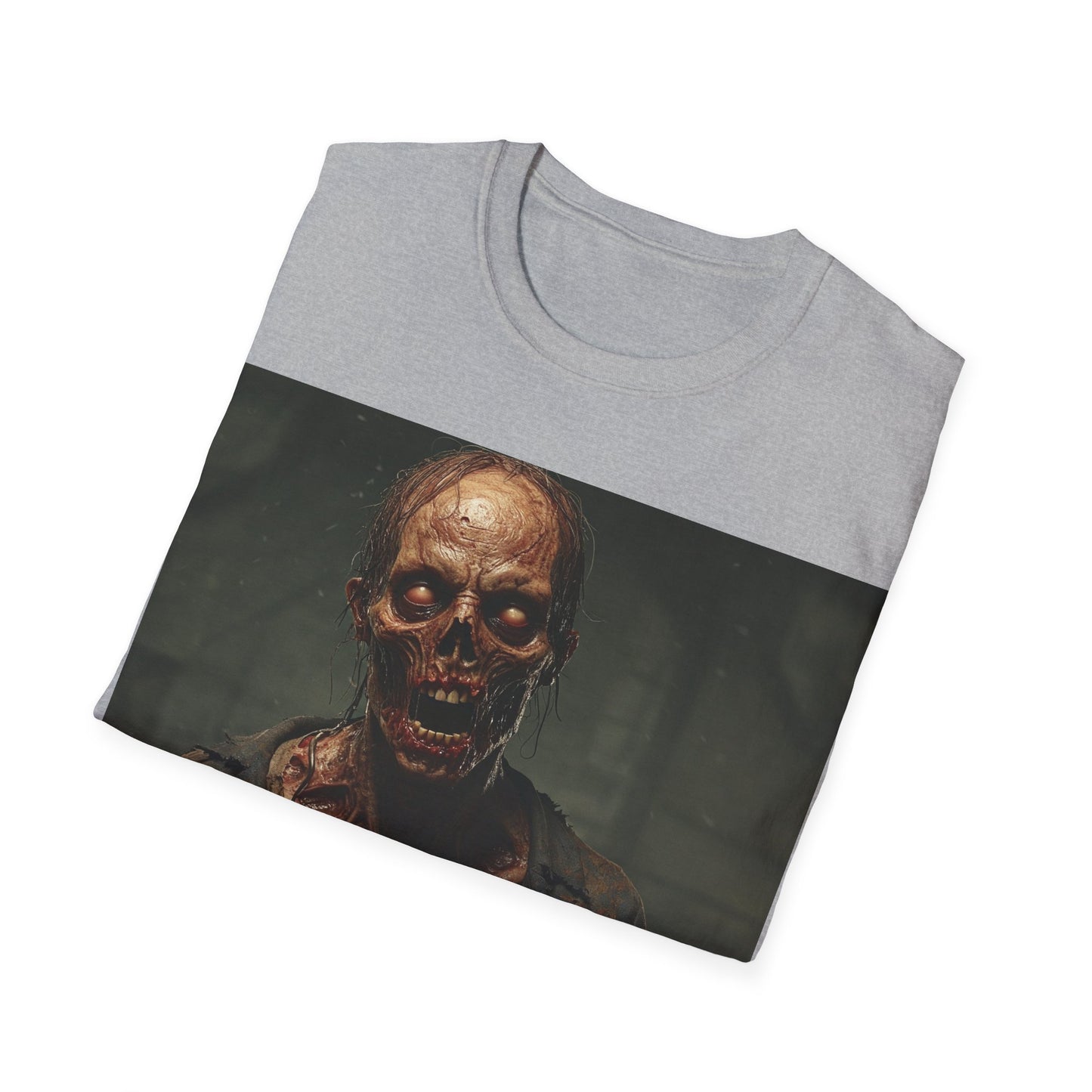 UK - Spooky Skeleton Unisex Softstyle T-Shirt - Perfect for Halloween and Horror Lovers