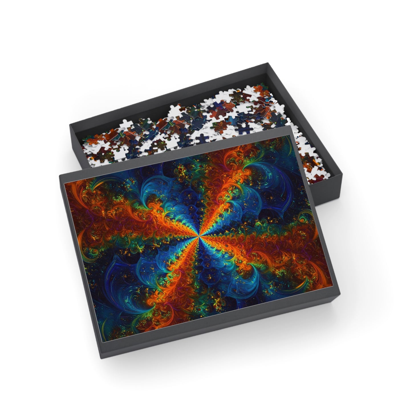 008 - Fractal Puzzle (96, 252, 500, 1000-Piece) - Fun Family Activity and Gift