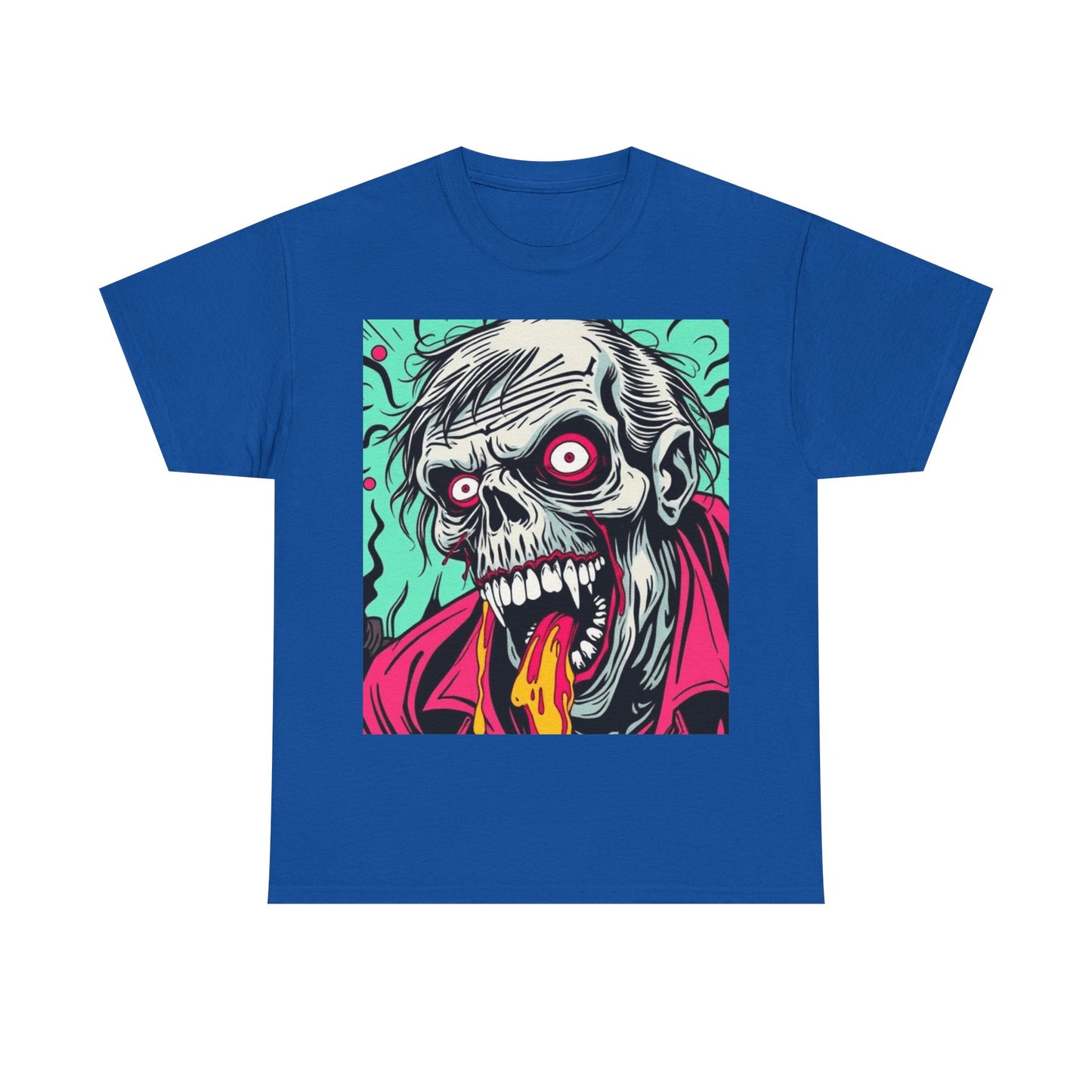 UK - Graphic Zombie Tee - Unisex Heavy Cotton Shirt for Halloween