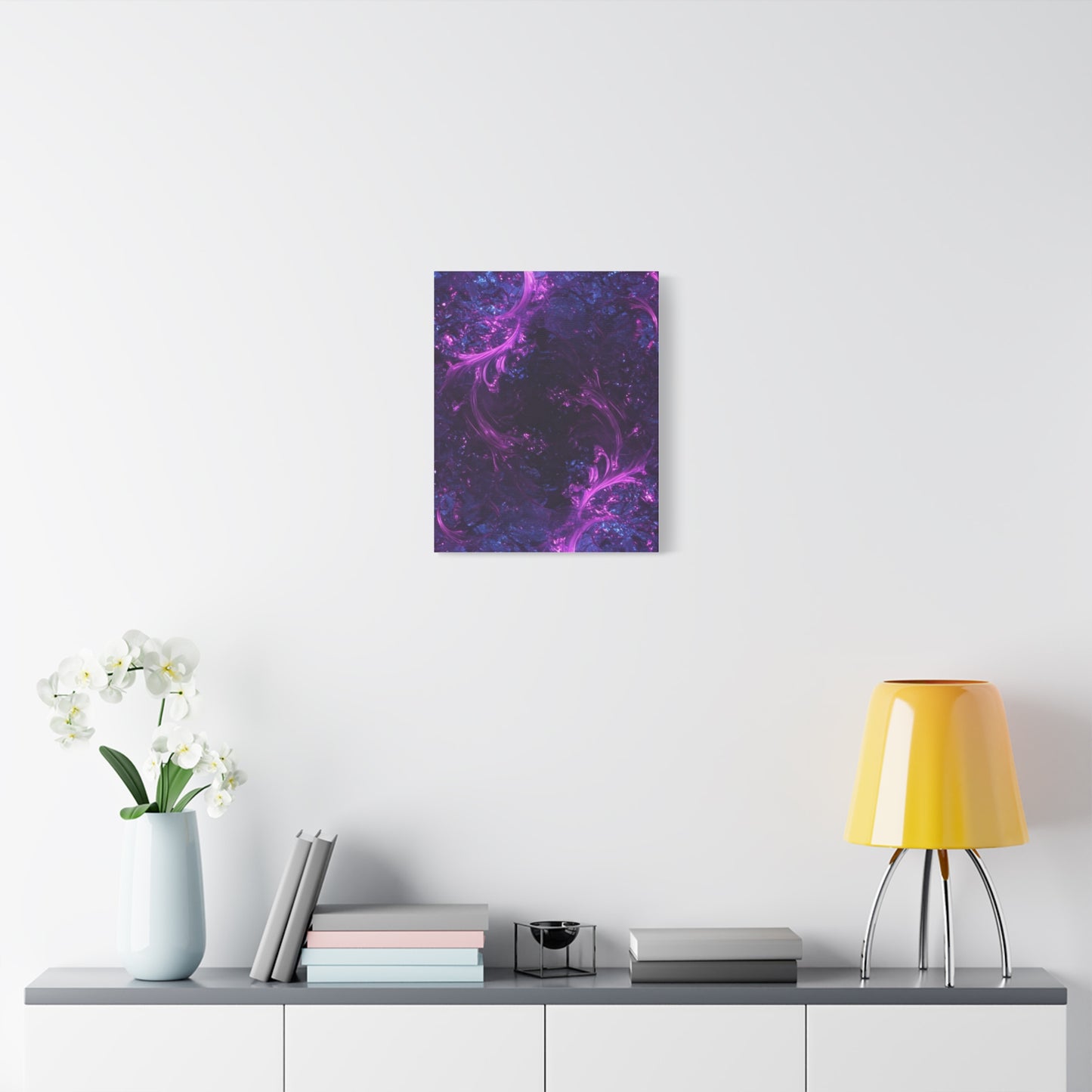Abstract Purple Fractal Canvas Print - Artistic Wall Décor