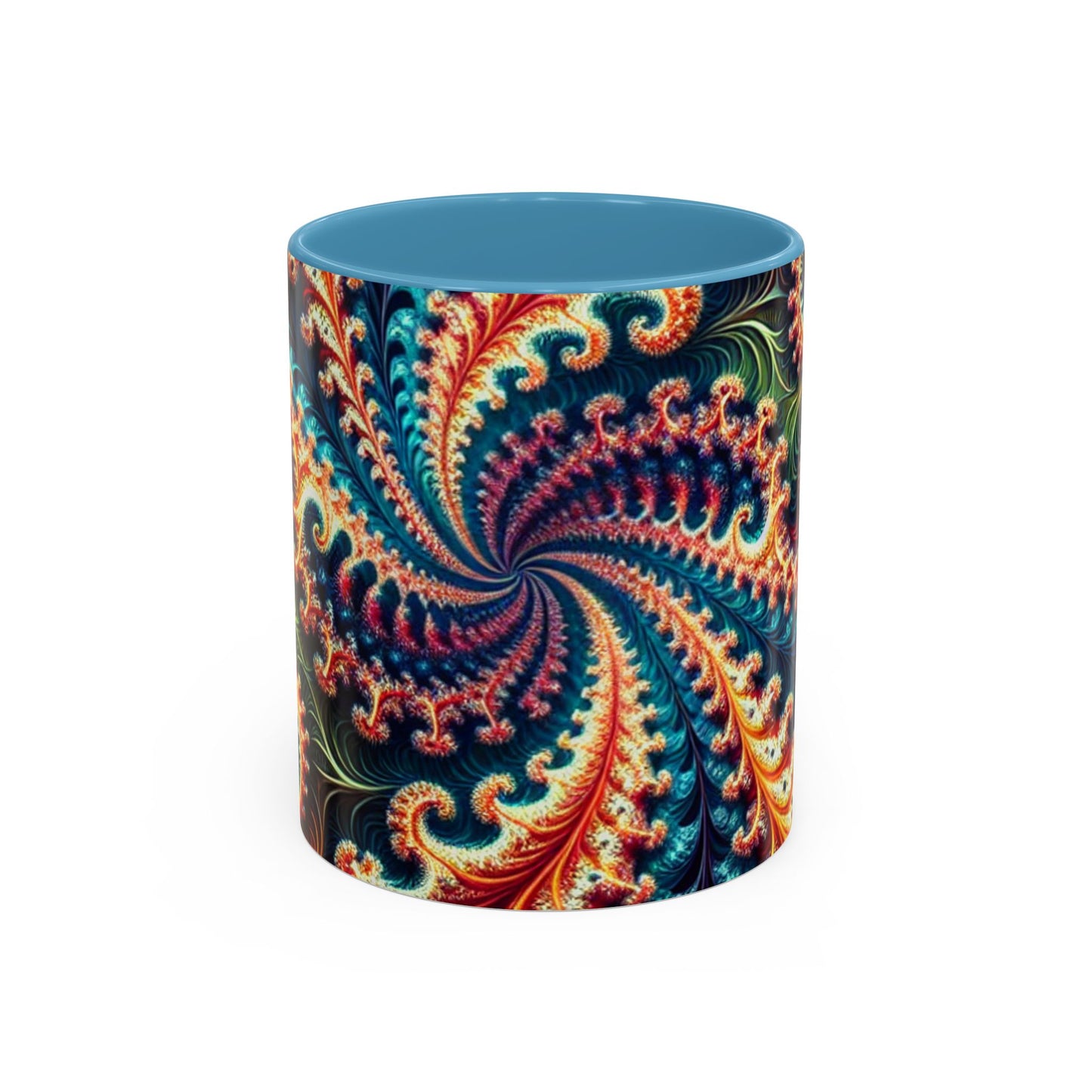 Vibrant Swirl Accent Coffee Mug - 11oz & 15oz
