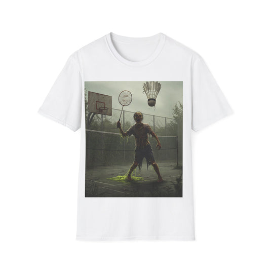 UK - Zombie Badminton Enthusiast Unisex Softstyle T-Shirt