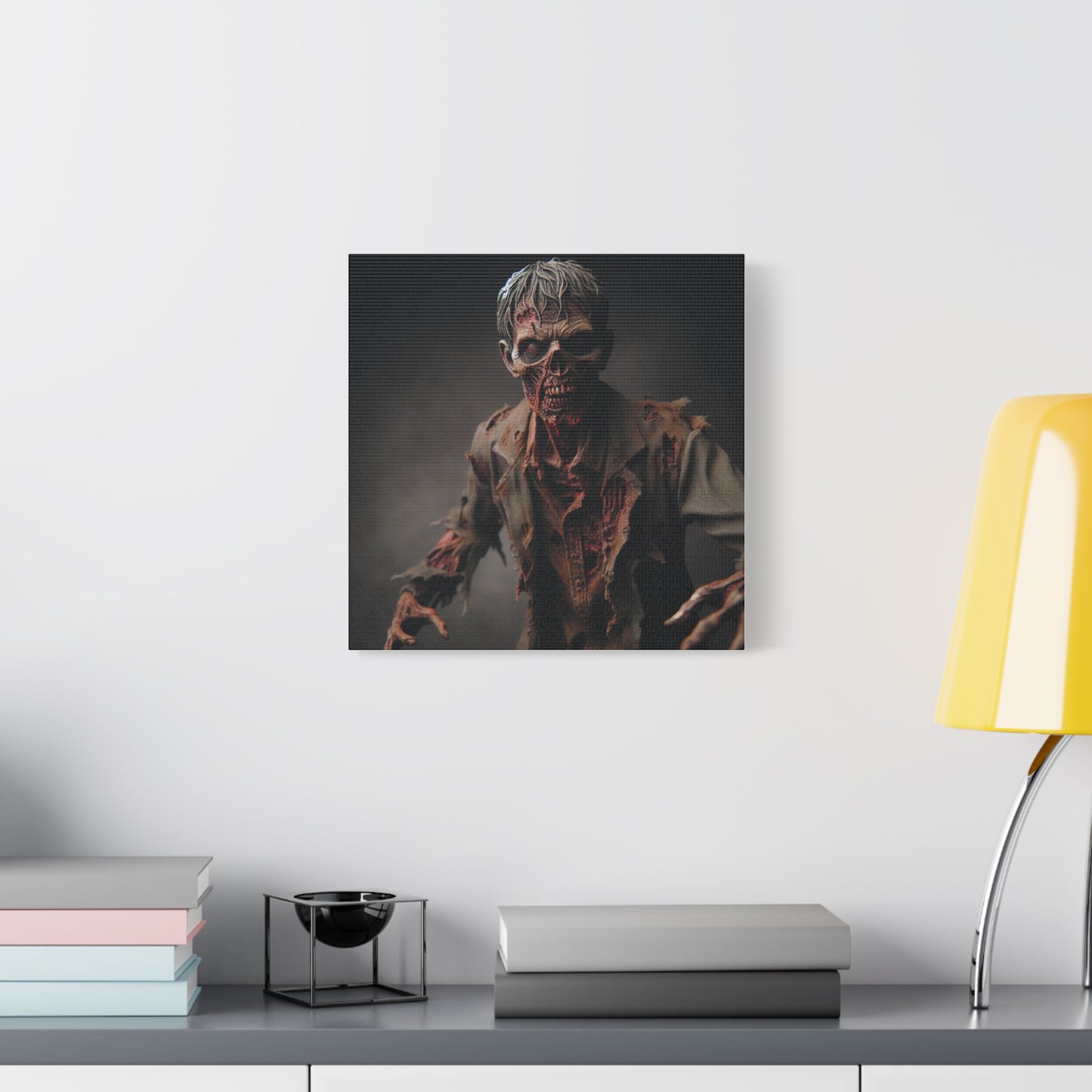 Zombie Art Canvas - Horror Wall Decor for Halloween