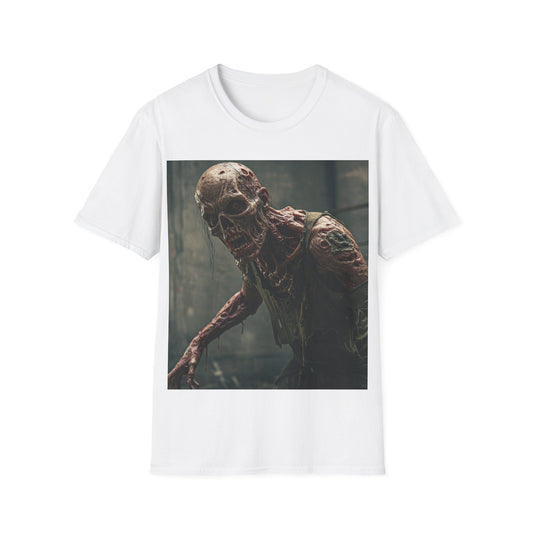 UK - Creepy Zombie Graphic Unisex T-Shirt - Perfect for Halloween and Horror Fans