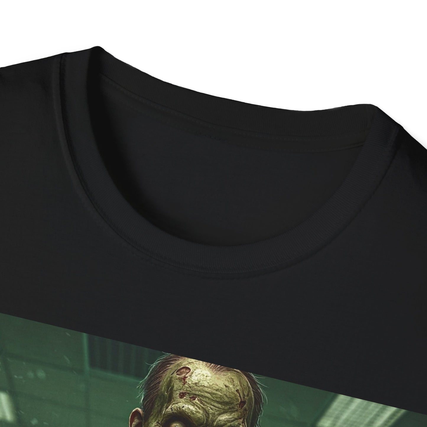 UK - Zombie Office Horror Unisex Softstyle T-Shirt