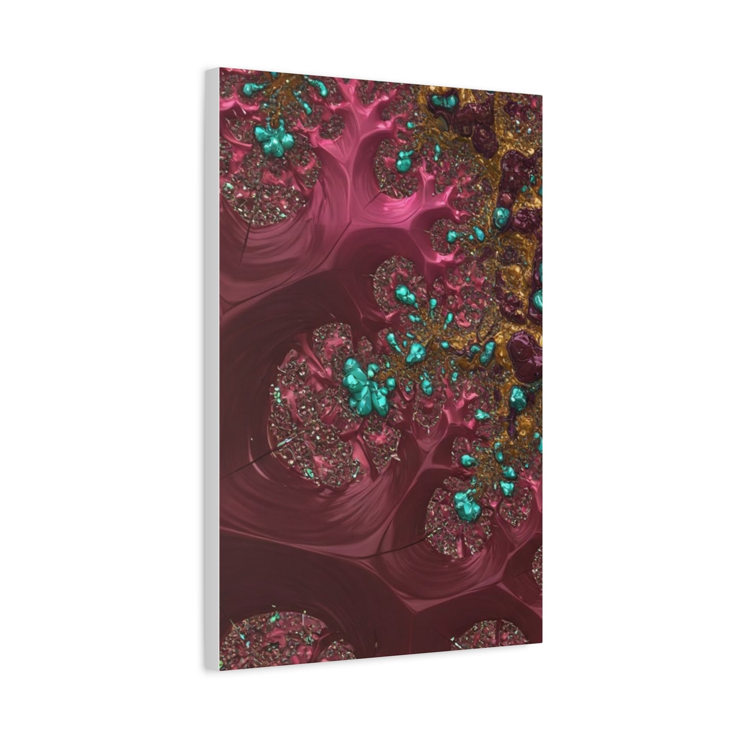 Abstract Art Canvas Print - Vibrant Fractal Design for Home Decor