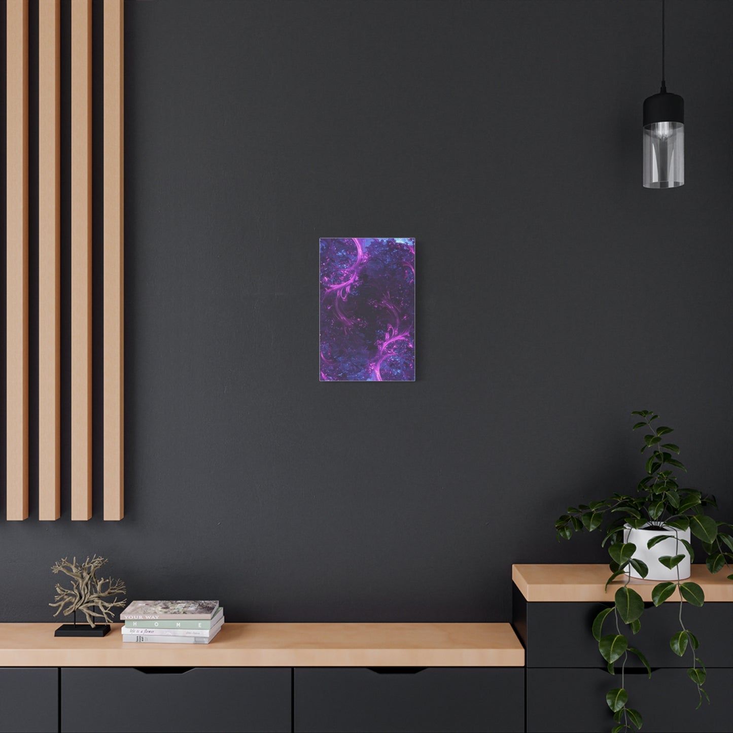 Abstract Purple Fractal Canvas Print - Artistic Wall Décor
