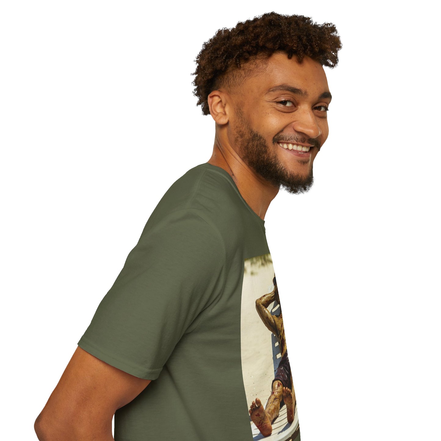 Chillin' Skeleton Unisex Softstyle T-Shirt - Perfect for Halloween & Casual Wear