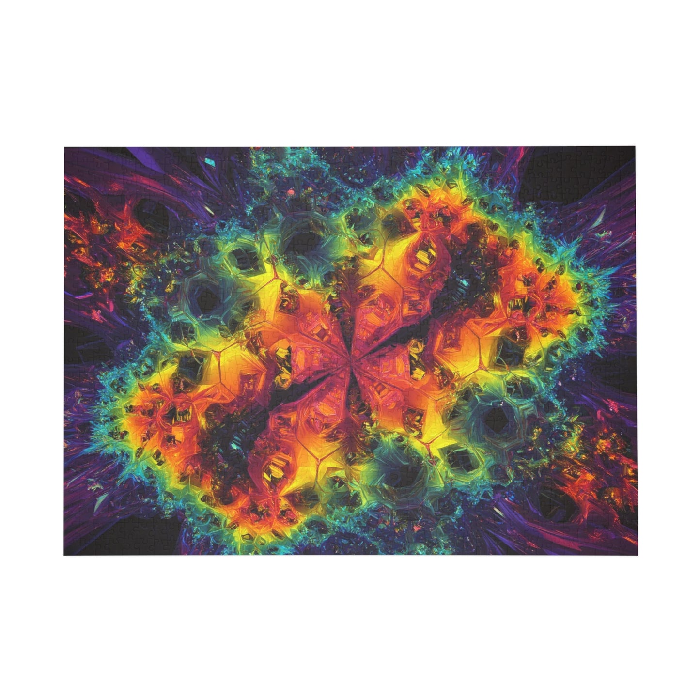 010 - Fractal Puzzle (96, 252, 500, 1000-Piece) - Fun Family Activity and Gift
