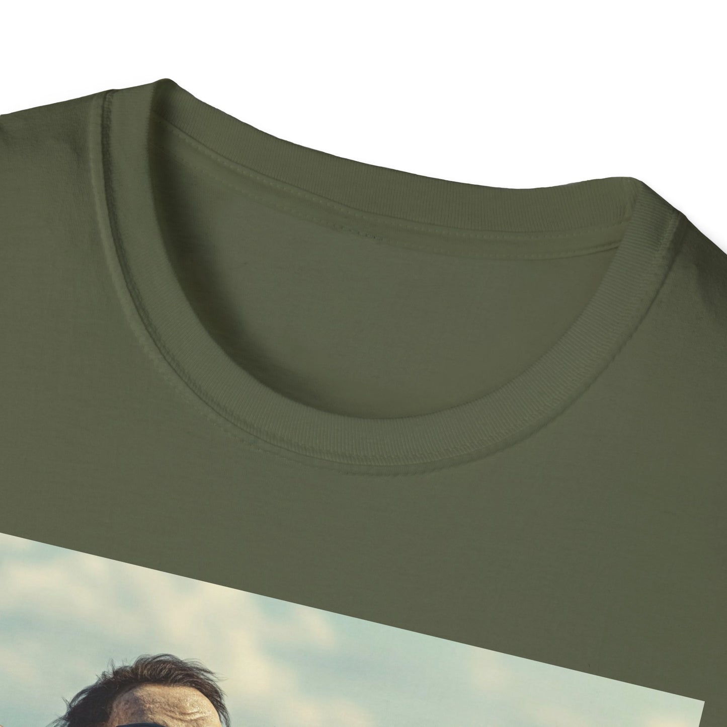 Chill Vibes Apocalyptic Portrait Tee, bold, decaying zombie graphic