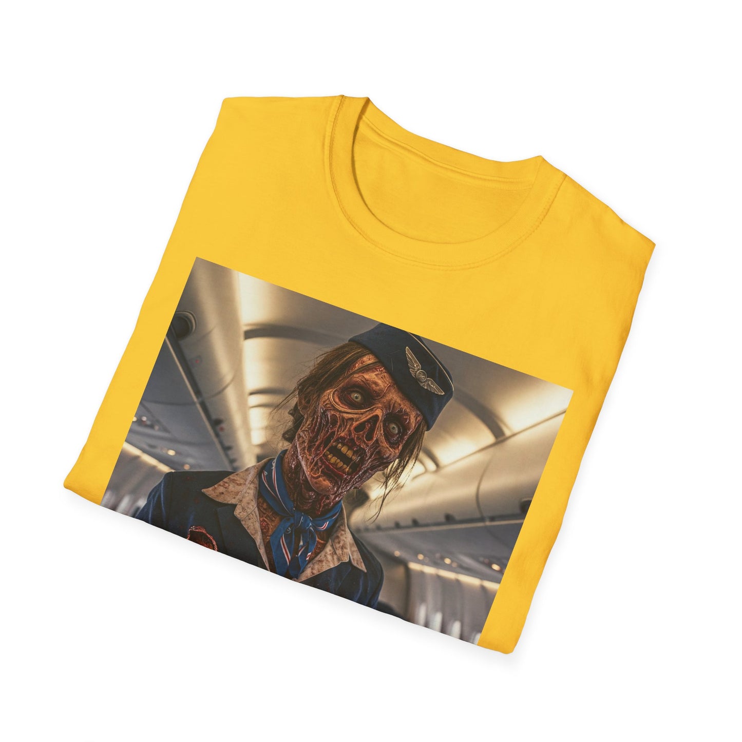 Apocalyptic Portrait Tee, bold, decaying zombie graphic