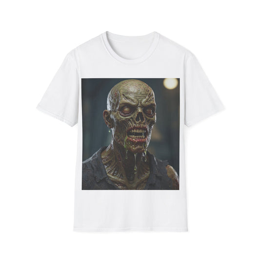 UK - Unisex Softstyle Zombie Graphic Tee - Perfect for Halloween and Horror Fans