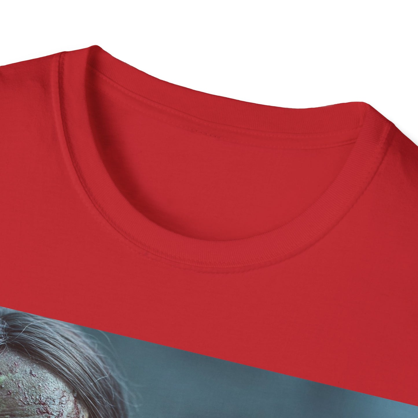 UK - Zombie Cat Lover Apocalyptic Portrait Tee, bold, decaying zombie graphic