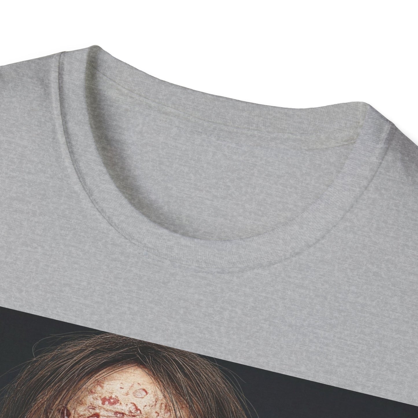 UK - Terrifying Zombie Apocalyptic Portrait Tee, bold, decaying zombie graphic