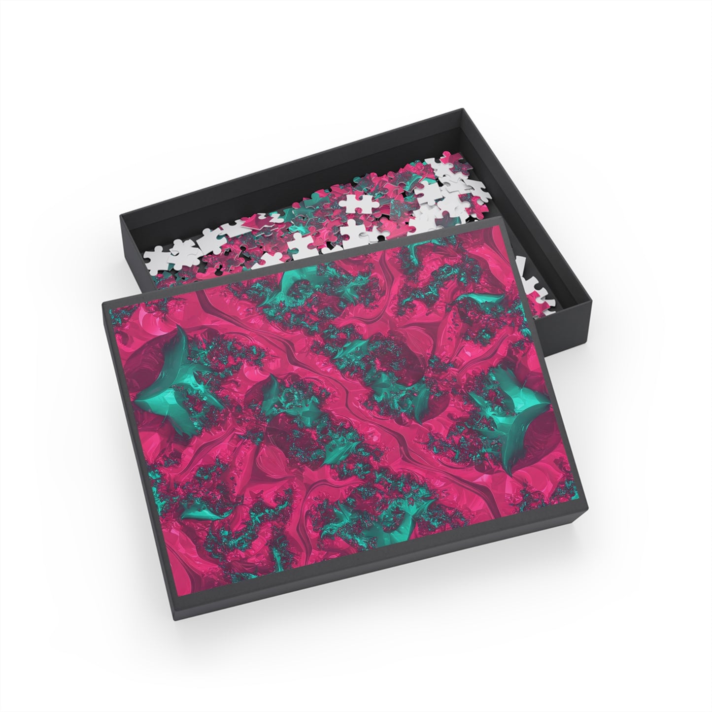 Abstract Fractal Puzzle – 96, 252, 500, 1000 Pieces – Vibrant Artistic Design for Relaxation and Fun