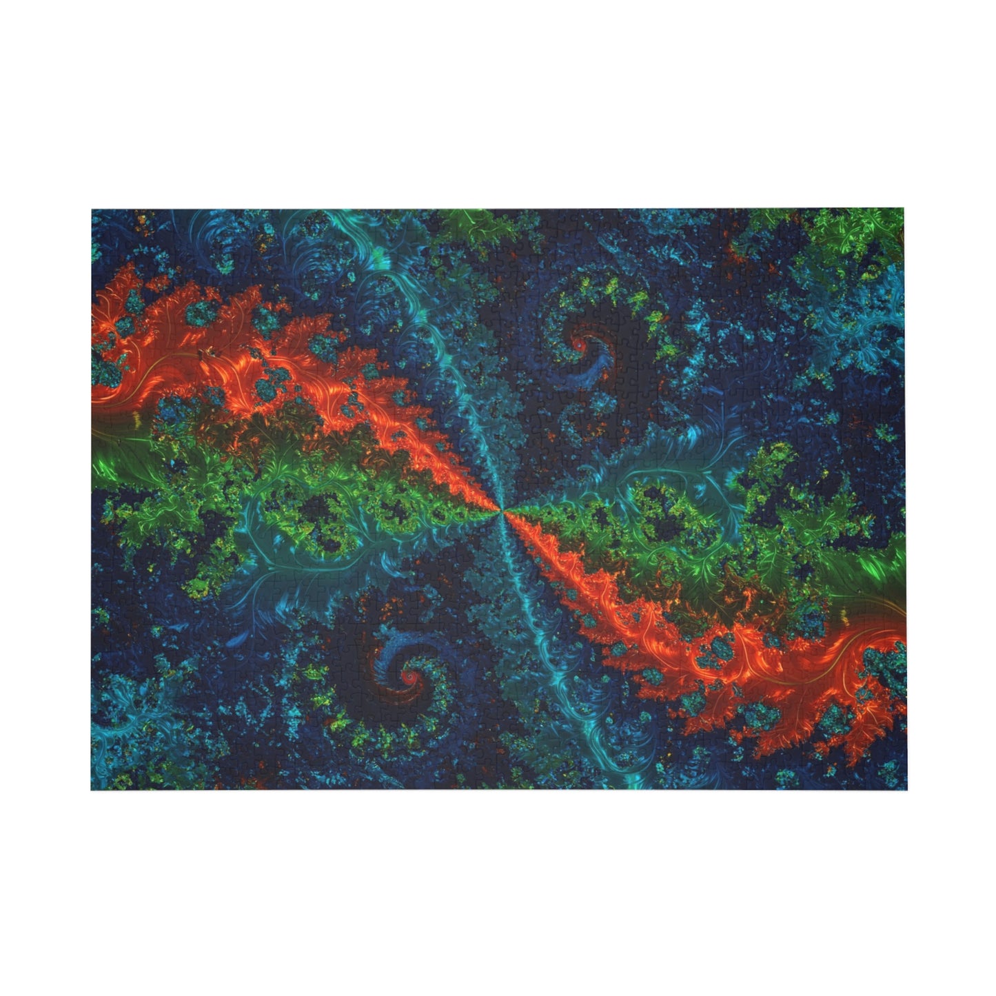076- Fractal Puzzle (96, 252, 500, 1000-Piece) - Fun Family Activity and Gift