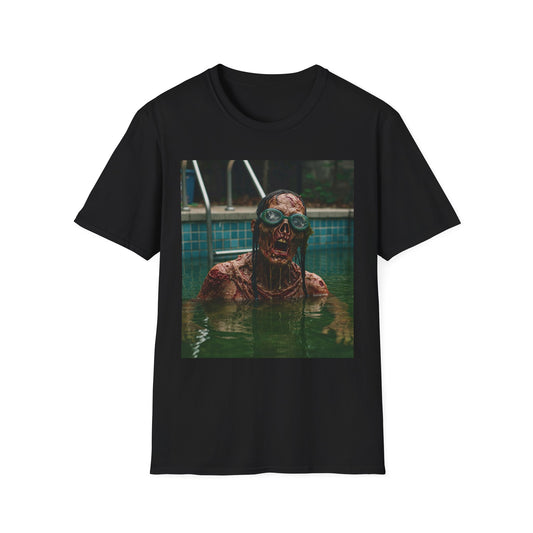 Chilling Horror Unisex Softstyle T-Shirt - Spooky Monster Design