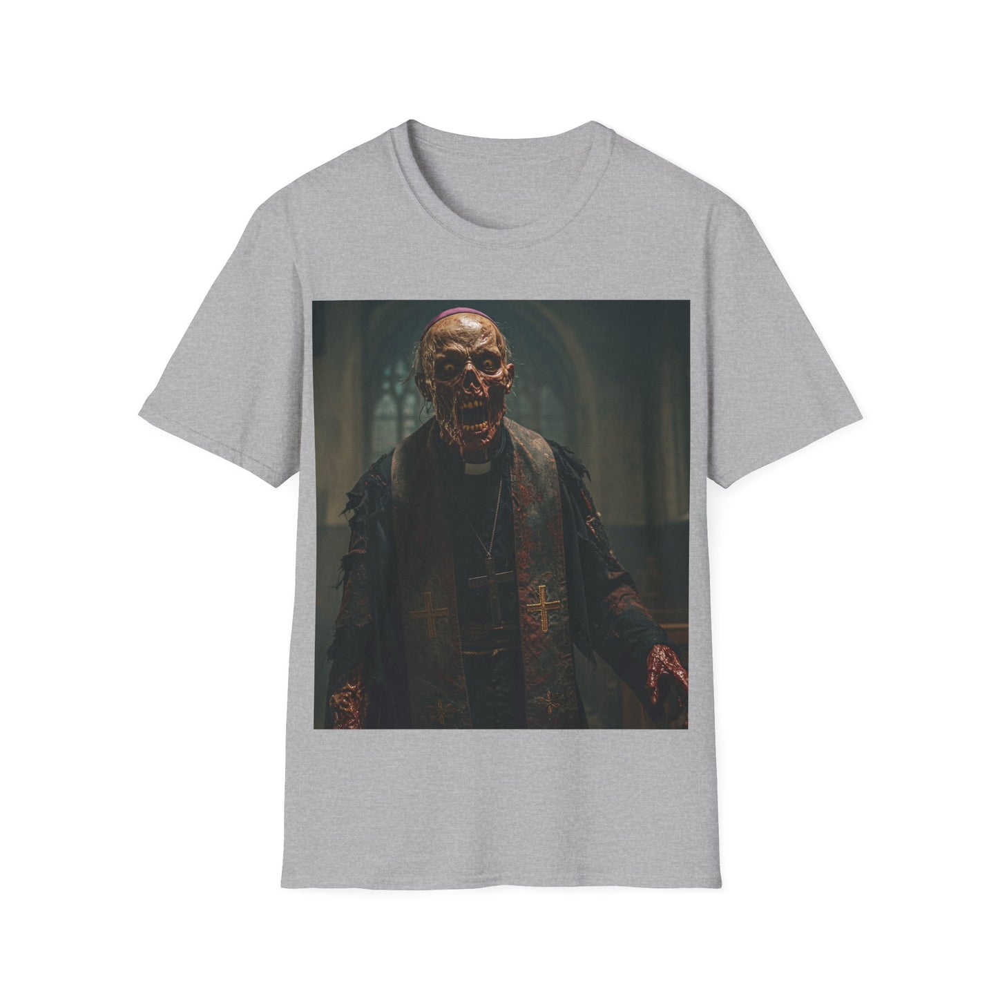 UK - Unisex Horror Graphic T-Shirt - Spooky Skeleton Design
