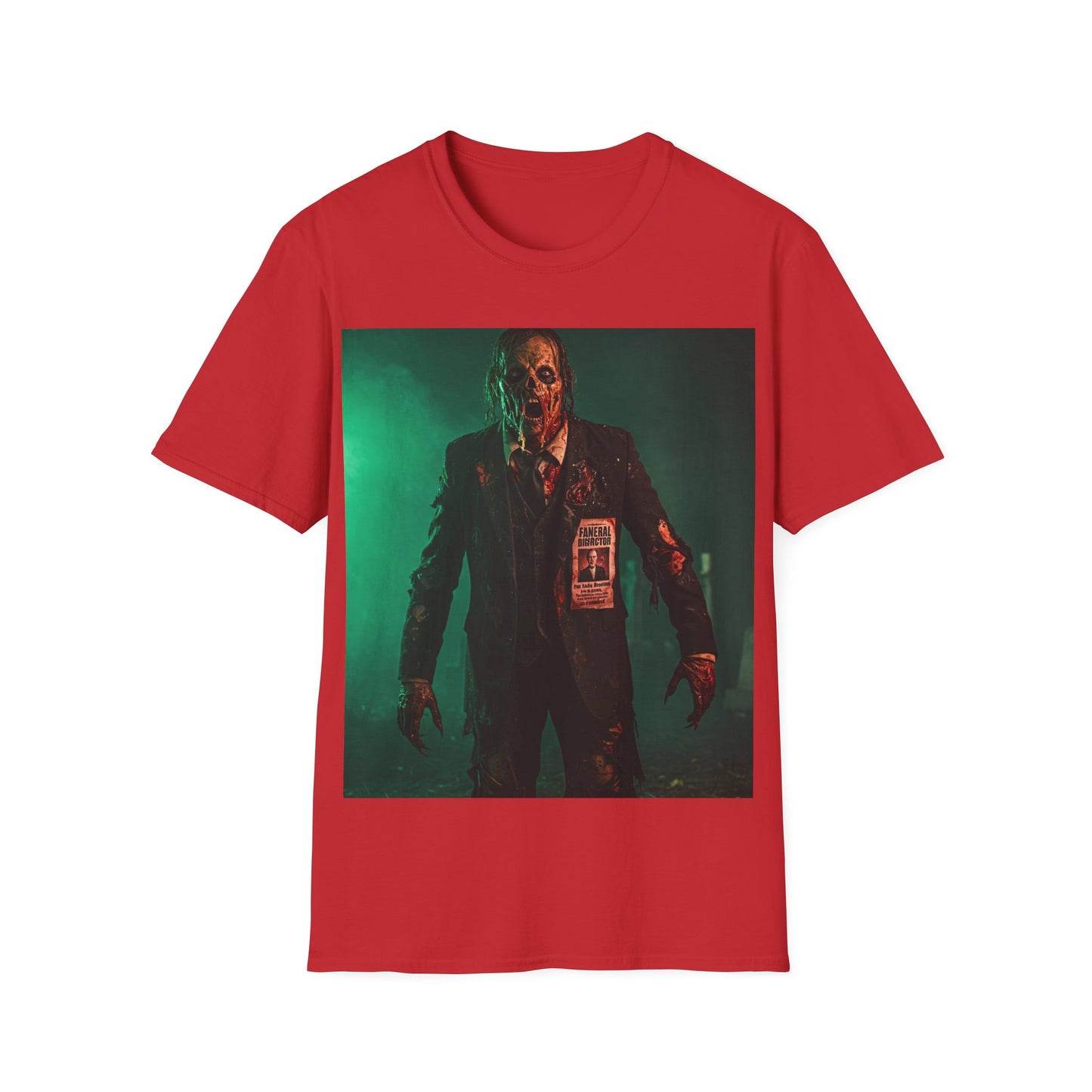 UK - Horror-Inspired Unisex Softstyle T-Shirt - Spooky Halloween Graphic Tee