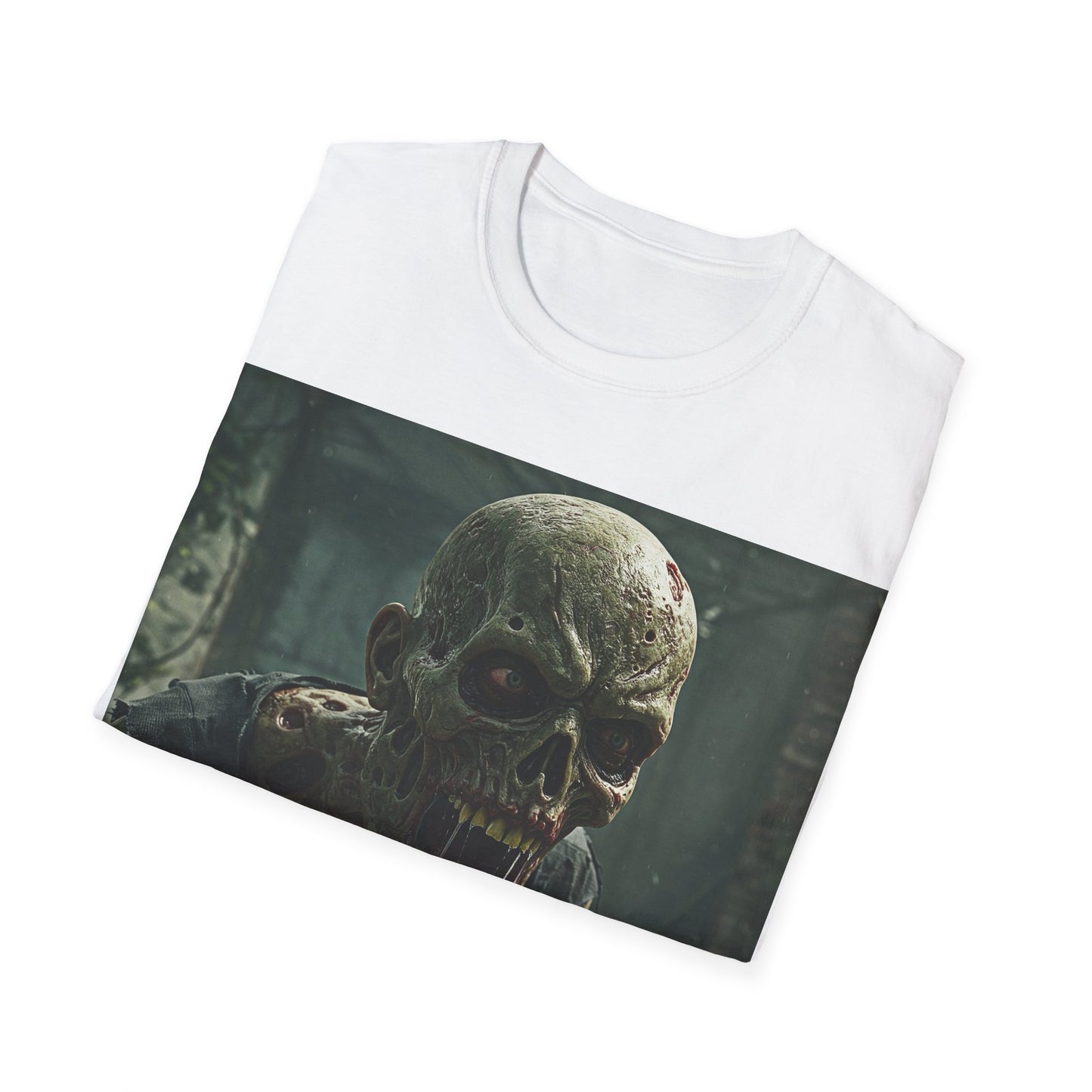 UK - Zombie Graphic Unisex Softstyle T-Shirt | Horror Apparel for Halloween & Everyday Wear