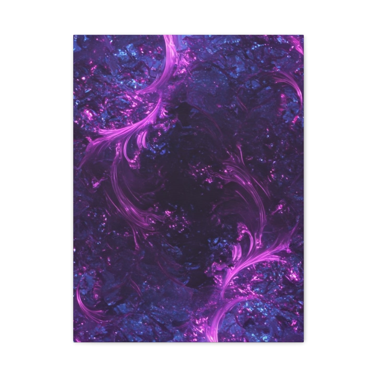 Abstract Purple Fractal Canvas Print - Artistic Wall Décor