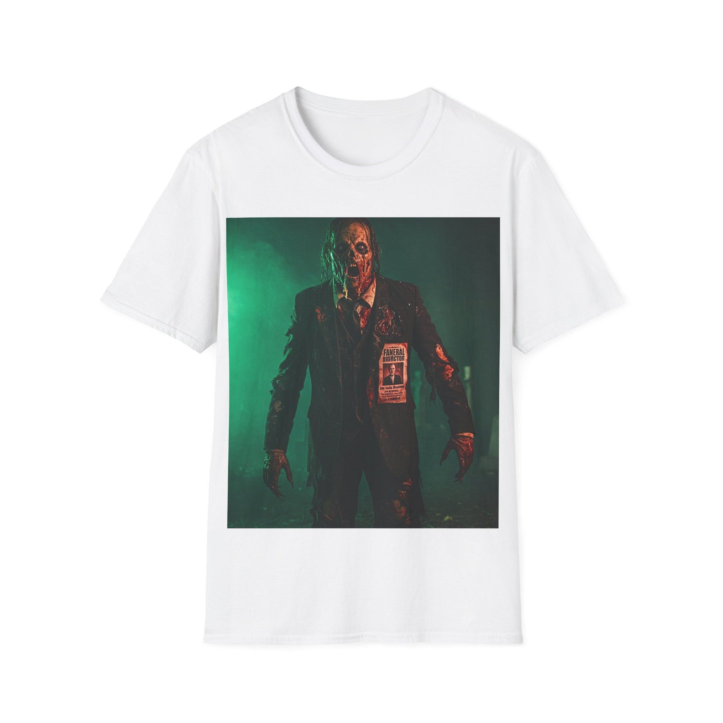 UK - Horror-Inspired Unisex Softstyle T-Shirt - Spooky Halloween Graphic Tee