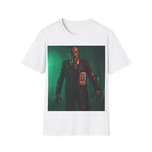 UK - Horror-Inspired Unisex Softstyle T-Shirt - Spooky Halloween Graphic Tee