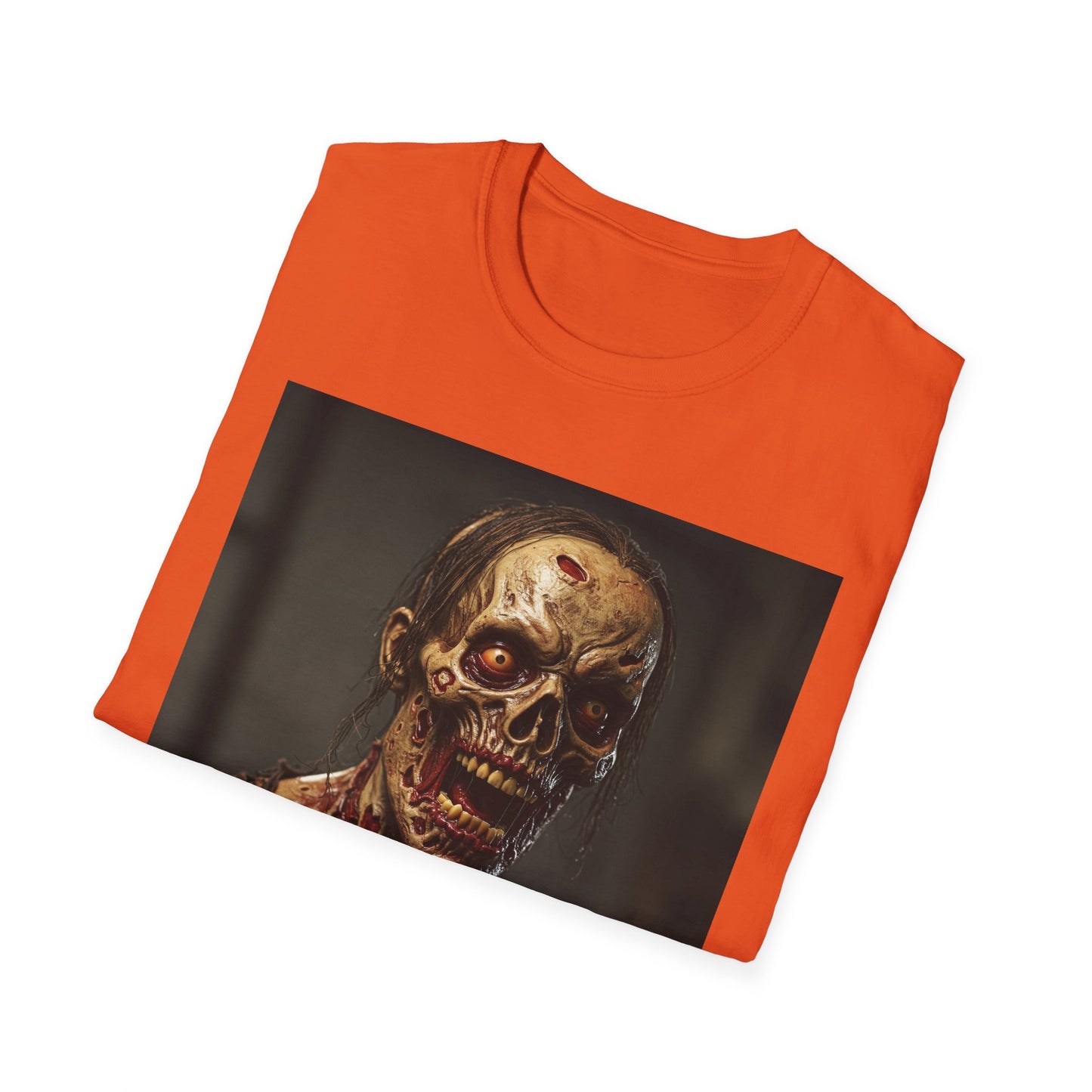 Apocalyptic Portrait Tee, bold, decaying zombie graphic