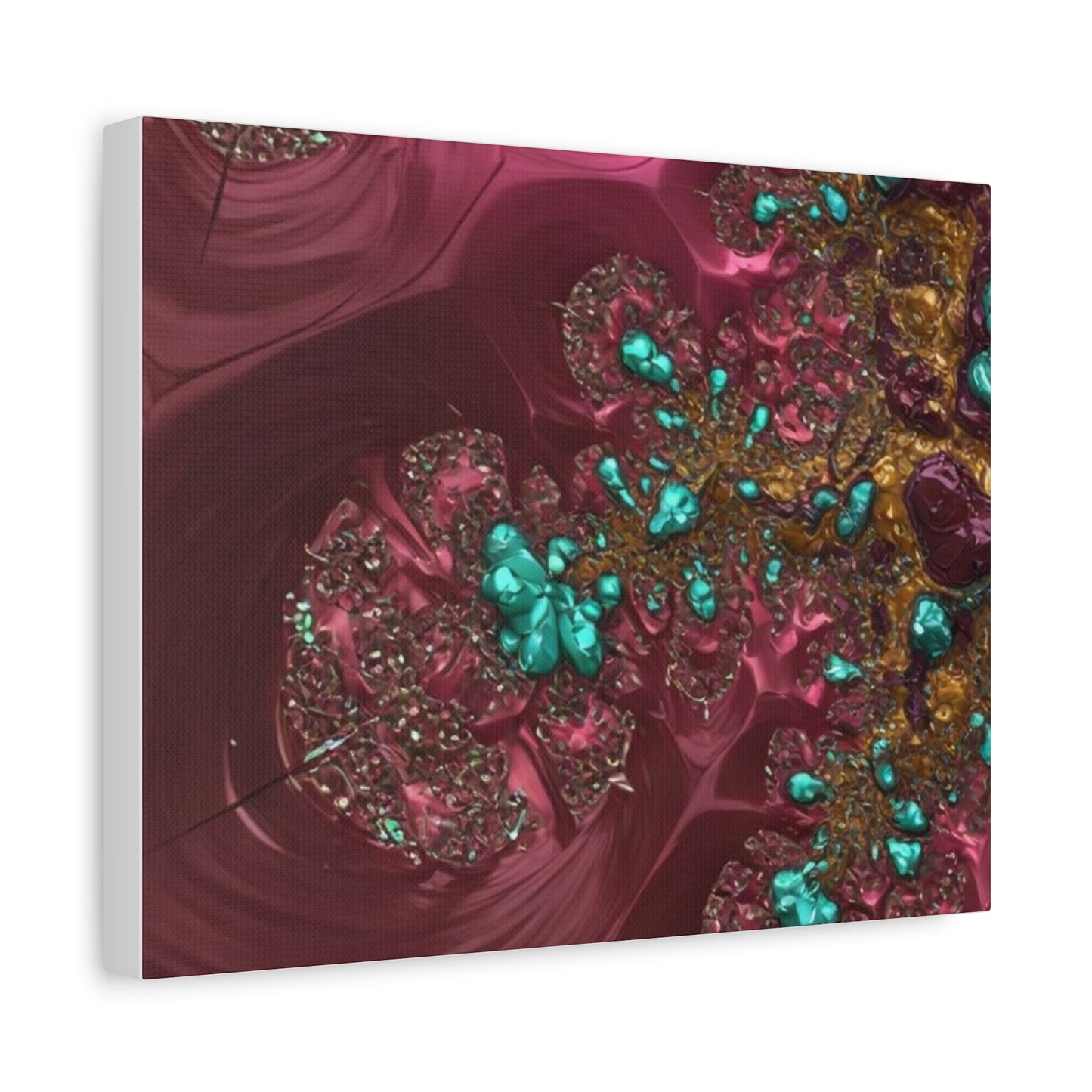 Abstract Art Canvas Print - Vibrant Fractal Design for Home Decor