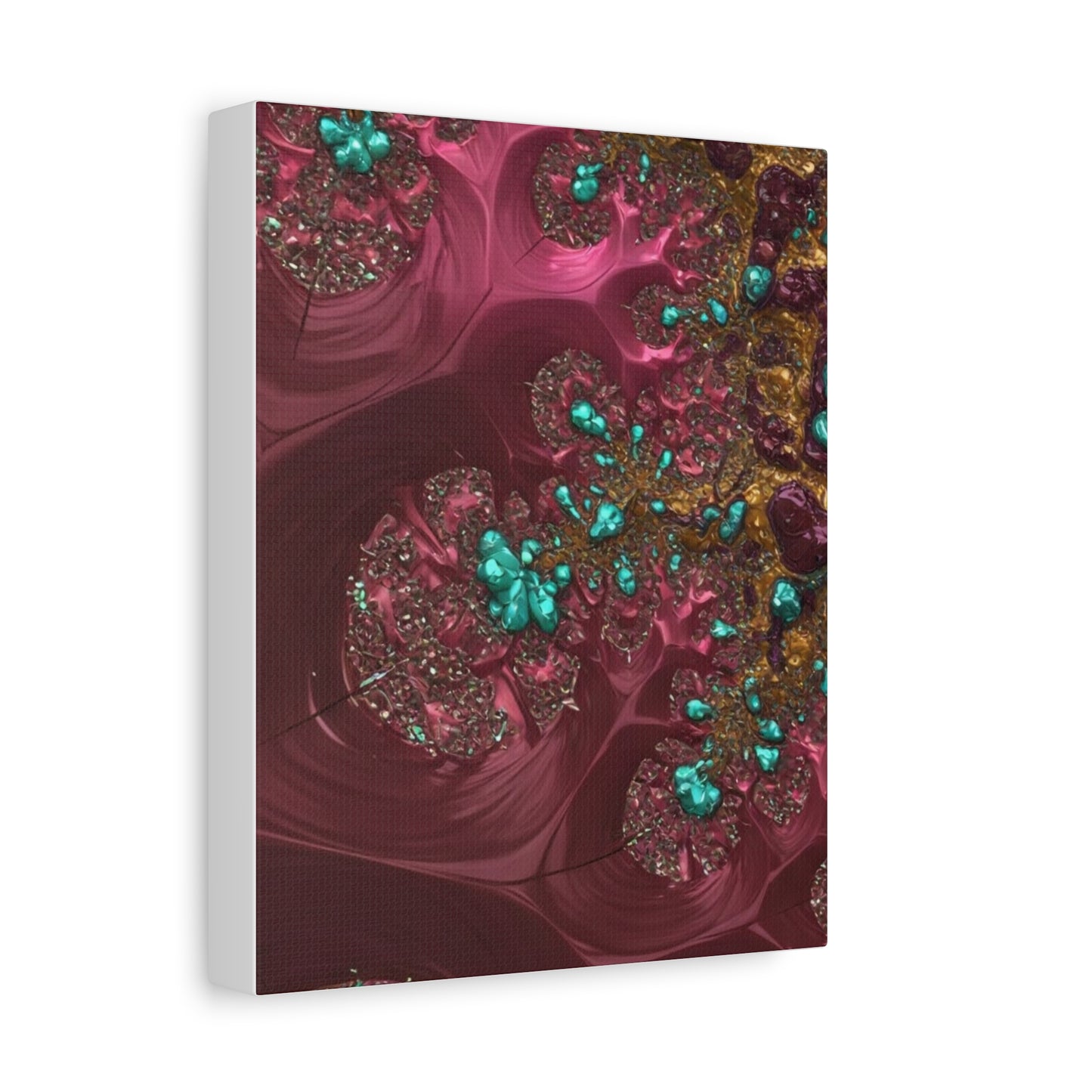 Abstract Art Canvas Print - Vibrant Fractal Design for Home Decor
