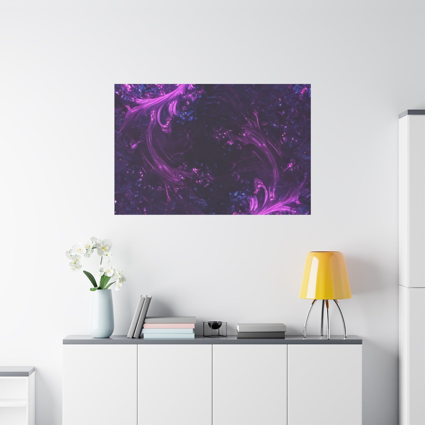 Abstract Purple Fractal Canvas Print - Artistic Wall Décor